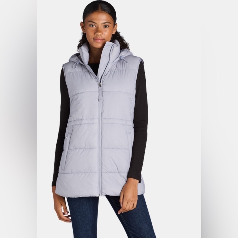 NWT Ozark Trail Women's Gray Puffer Vest Sz XS 0-2